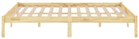 Estrutura de cama casal 135x190 cm madeira maciça