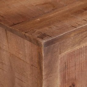 Móvel de TV 110x30x40 cm madeira de mangueira áspera