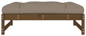 Apoio de pés para jardim 120x80 cm pinho maciço castanho-mel