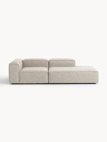 Chaise longue modular em mistura de linho Lennon