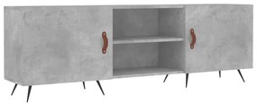 Móvel de TV 150x30x50 cm derivados de madeira cinza-cimento