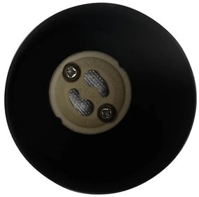 Holofote de Teto Bidirecional Ajustável Preto GU10