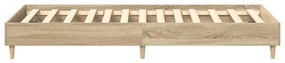 Estrutura cama s/ colchão 90x200 cm carvalho sonoma