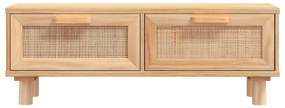 Mesa de centro 80x40x30 cm deriv. madeira/pinho maciço castanho