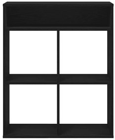 Estante preto 66x31x80 cm derivados de madeira