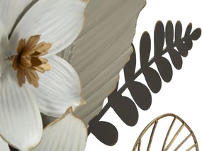 PAINEL DE PAREDE DE FERRO BOUQ 71X4X96,5 CM MULTICOLORIDO