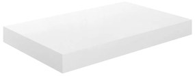 Prateleiras de parede suspensas 4 pcs 40x23x3,8cm MDF branco