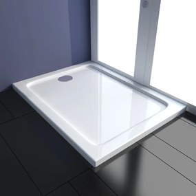 vidaXL Base de chuveiro retangular 80 x 100 cm ABS