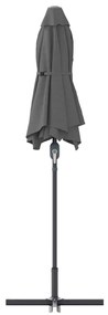 Guarda-sol de Jardim Antracite 380 x 196 x 235 cm