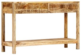 vidaXL Mesa consola 120x35x75 cm madeira de mangueira maciça