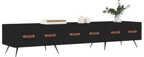 Móvel de TV 150x36x30 cm derivados de madeira preto