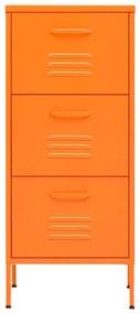 Armário de arrumação aço 42,5x35x101,5 cm laranja