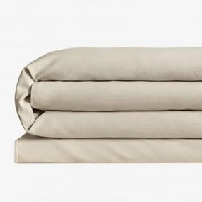 Capa De Edredão De Linho Sorana Sorana 160g/m² Sorana Beige Semoline & Cama 135/140cm (220 X 220 Cm) - Sklum