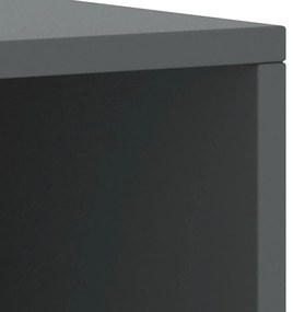Mesas de cabeceira 2pcs 35x30x40cm pinho maciço cinzento-escuro