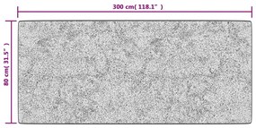 Tapete lavável antiderrapante 80x300 cm multicor