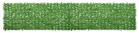 Tela de varanda com folhas verdes 500x100 cm