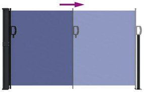 Toldo lateral retrátil 117x300 cm azul