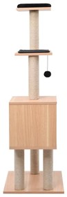 Árvore para gatos c/ tapete arranhador sisal 123 cm