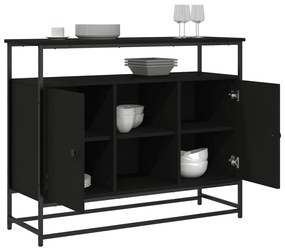 Aparador 100x35x80 cm derivados de madeira preto