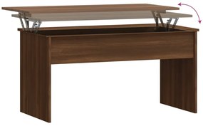 Mesa centro 102x50,5x52,5 madeira processada carvalho castanho
