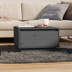 vidaXL Mesa de centro 55x56x32 cm pinho maciço cinza
