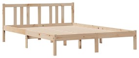Cama sem colchão 135x190 cm madeira de pinho maciça