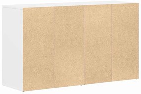 Aparador Branco Branco Madeira 120 x 36 x 69 cm Armazenamento
