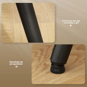 Conjunto de 4 Cadeiras de Sala de Jantar (MESA NÃO INCLUIDA) Modernas Cadeiras Estofadas em Veludo com Encosto Alto e Pés de Aço 50x52x83 cm Creme