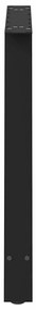 Pés para mesa de jantar em formato A, 2 peças, preto, 100x(72-73) cm,