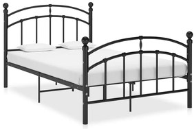 Estrutura de cama 120x200 cm metal preto