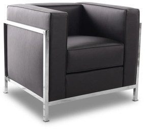 Poltrona LOBBY – 78x70x68 cm – Estrutura em Aço Inoxidável e Estofado