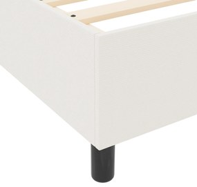 Cama Box Spring com Colchão Creme 80x200 cm Tecido de Corduroy
