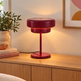 Candeeiro de Mesa Retro Ameixa 41cm - Ophelia