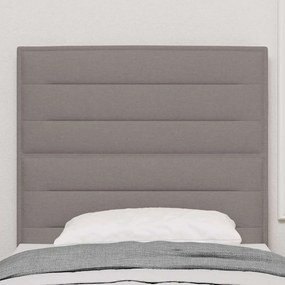 Cabeceira LED Design Linhas Taupe 100 cm Tecido