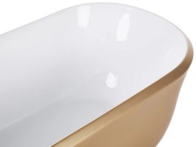 Banheira autónoma em acrílico dourado 170 x 77 cm TESORO Beliani