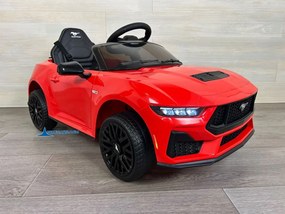 Carro elétrico para crianças Ford Mustang 12V, Rodas borracha Vermelho