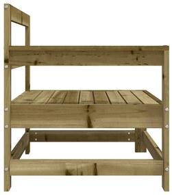 Sofás de canto para jardim 2 pcs madeira de pinho impregnada