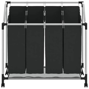 4 x cesto saco para roupa preto