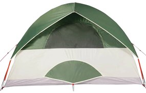 Tenda familiar em cúpula para 6 pessoas impermeável verde