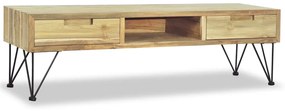 Móvel de TV 120x35x35 cm teca maciça