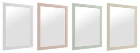 Espelho de Parede Dkd Home Decor Cristal Cor de Rosa Verde Poliestireno (60 X 2 X 86 cm) (4 Pcs)