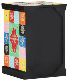 Armário de Gavetas vidaXL Multicolorido 40x40x60 cm em Madeira Sólida