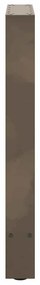 Pés para mesa de jantar em aço natural, 2 peças, 50x(72-73) cm, aço