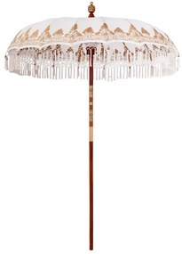 vidaXL Guarda-sol Manual Creme 180-190 cm