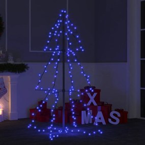 328567 vidaXL Árvore de Natal em cone 160 LEDs 78x120 cm interior e exterior