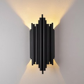 Aplique de Parede Reis – Preto – 22 cm x 50 cm x 11 cm