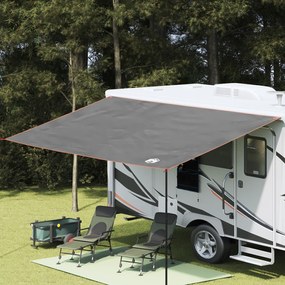 vidaXL Lona Resistente à Água Cinza e Laranja 460 x 240 cm