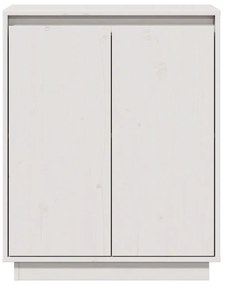 Aparador 60x34x75 cm madeira de pinho maciça branco
