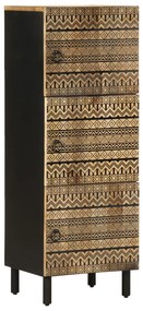 Armário alto 40x33,5x110 cm madeira de mangueira áspera maciça