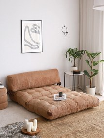 Sofá-Cama 2 Lugares Fold – Camel – 120x79 cm